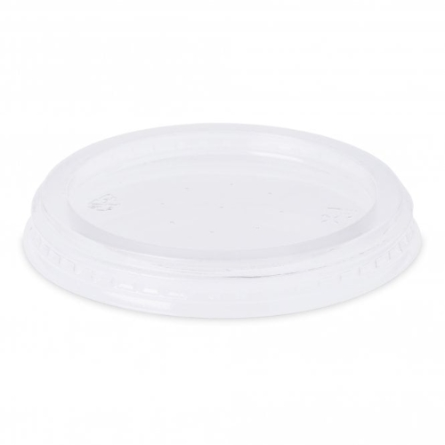 Disposable Pots Compostable PLA Lid For 2-4oz PLA Portion Pots Packaging Environmental 