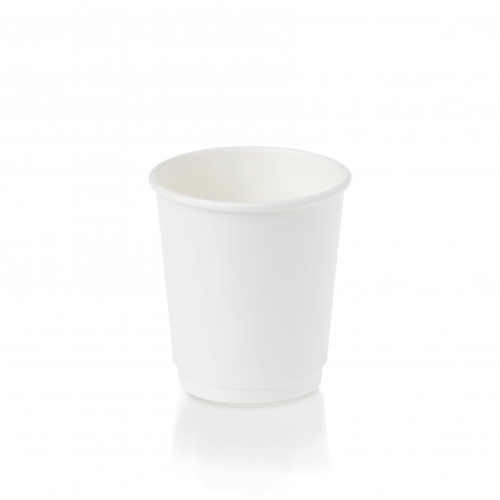  6oz Recyclable White Double Wall Paper Cup Packaging Environmental