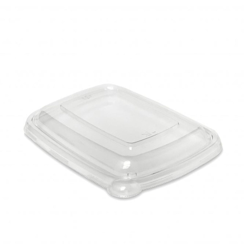  Recyclable PET Lid Wide Rectangular 750/1000ml Bagasse Food Containers Packaging Environmental