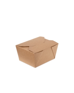  750ml No.1 Kraft Brown Paper Takeaway Box Packaging Environmental