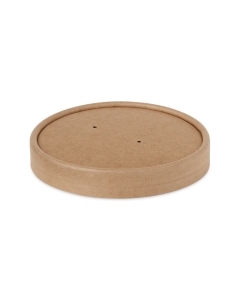 Soup Containers Kraft Brown Paper Lid For 16oz Kraft Brown Soup Pots Packaging Environmental