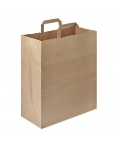 Paper Bags Extra Large Recyclable Kraft Brown Paper Carrier Bag Packaging Environmental