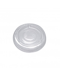 Portion Pots Recyclable PET Lid For 4oz Bagasse Portion Pots Packaging Environmental