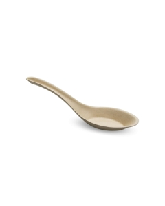 Noodles 5.5" Compostable Bagasse Ramen Spoon Packaging Environmental