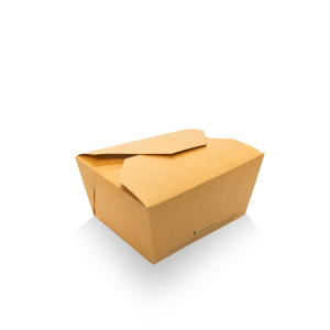 All Products 750ml Compostable Kraft Brown Paper Takeaway Box Packaging Environmental 