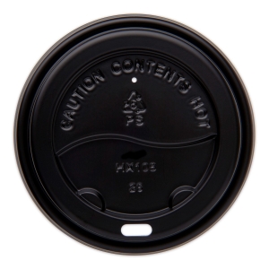 All Products Black PS Lid For 10-20oz Paper Cup Packaging Environmental 