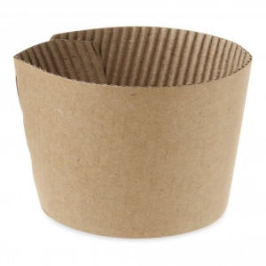 All Products Recyclable Kraft Brown Paper Sleeve For 8oz Paper Cups Packaging Environmental 