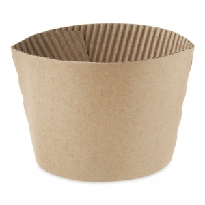 All Products Recyclable Kraft Brown Paper Sleeve For 10-16oz Paper Cups Packaging Environmental 