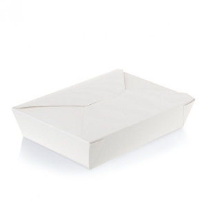 All Products 1400ml No.2 White Paper Takeaway Box Packaging Environmental 