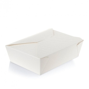 All Products 1900ml No.3 White Paper Takeaway Box Packaging Environmental 