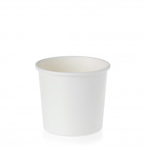 All Products 12oz White Paper Takeaway Soup Pot Packaging Environmental 