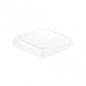 All Products Recyclable rPET Lid For 500/750/1000ml Square Bagasse Bowls Packaging Environmental 