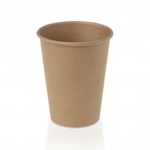 All Products 12oz Recyclable Kraft Brown Single Wall Paper Cup Packaging Environmental 