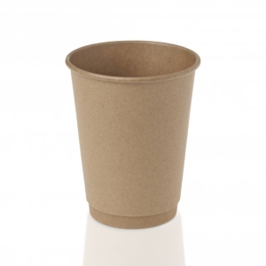 All Products 12oz Recyclable Kraft Brown Double Wall Paper Cup Packaging Environmental 
