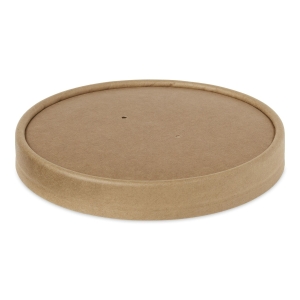 All Products Kraft Brown Paper Lid For 26-32oz Kraft Brown Soup Pots Packaging Environmental 