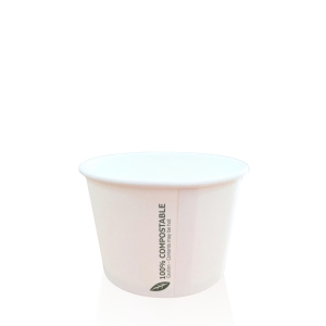 All Products 8oz Compostable Squat Paper Soup Container Packaging Environmental 