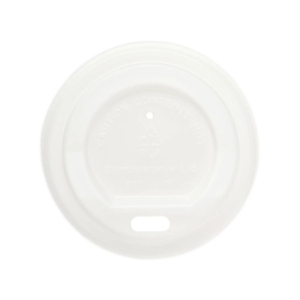 All Products Compostable White PLA Lid For 6oz Paper Cup Packaging Environmental 