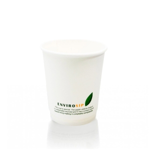 All Products 8oz Compostable White Double Wall Paper Cup (Envirosip) Packaging Environmental 
