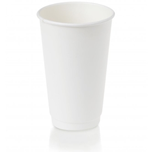 All Products 16oz Recyclable White Double Wall Paper Cup Packaging Environmental 
