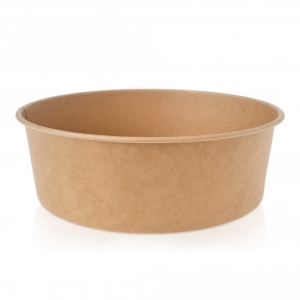 All Products 42oz Round Kraft Brown Paper Bowl Packaging Environmental 