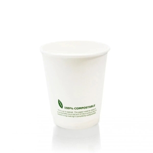 All Products 8oz Compostable White Double Wall Paper Cup Packaging Environmental 