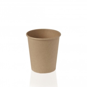 All Products 6oz Recyclable Kraft Brown Single Wall Paper Cup Packaging Environmental 