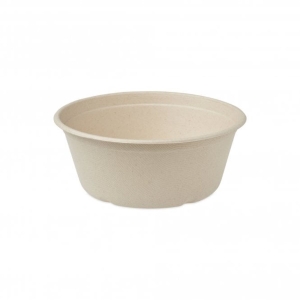 All Products 500ml Compostable Round Bagasse Bowl Packaging Environmental 