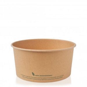 All Products 32oz Compostable PLA Kraft Brown Bowl Packaging Environmental 