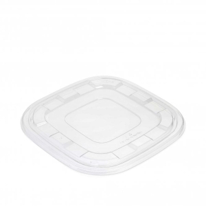 All Products Recyclable rPET Lid for 2250ml Bagasse Catering Bowls Packaging Environmental 