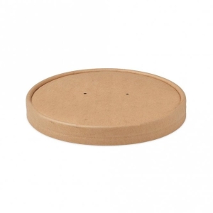 All Products Kraft Brown Paper Lid For 16 - 32oz Paper Bowls Packaging Environmental 