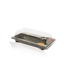 All Products Rectangular PS Plastic Sushi Tray & Lid 93mm x 168mm Packaging Environmental 
