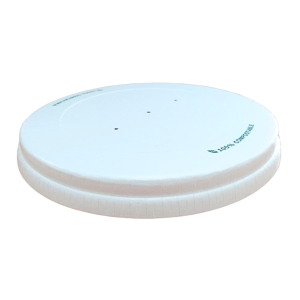 All Products Compostable White Paper Lid For 12-24oz Squat Paper Soup Containers Packaging Environmental 