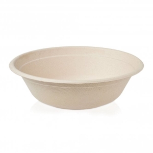 All Products 1000ml Compostable Round Pulp Bowl Packaging Environmental 