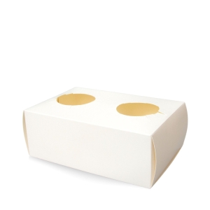All Products Recyclable White Paper Holder for 2 Paper/Plastic Cups Packaging Environmental 