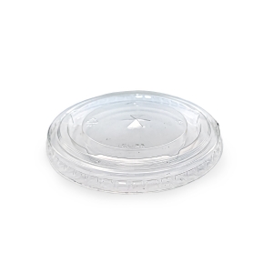 All Products Recyclable Flat Straw Slot Lid for 12/16/20oz rPET cup Packaging Environmental 
