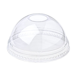 All Products Recyclable rPET Domed Lid for 12-20oz rPET Plastic Cup Packaging Environmental 