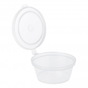 All Products 6oz Recyclable PP Hinged Lid Portion Pot Packaging Environmental 