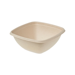 All Products 500ml Compostable Square Bagasse Bowl Packaging Environmental 
