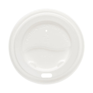 All Products White PS Lid For 8oz Paper Cup Packaging Environmental 