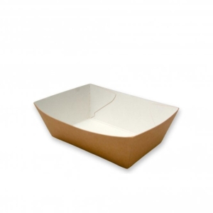 All Products Small Recyclable Kraft Brown Open Paper Tray Packaging Environmental 
