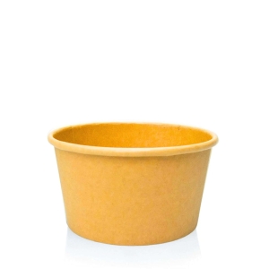 All Products 12oz Kraft Brown Squat Paper Soup Container Packaging Environmental 